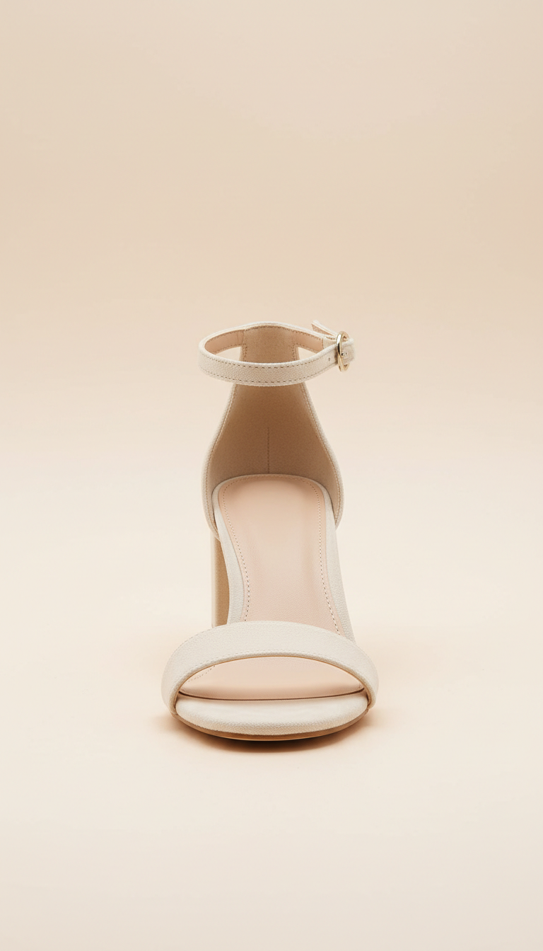 Sandalias de tacón Apolo Milano marfil