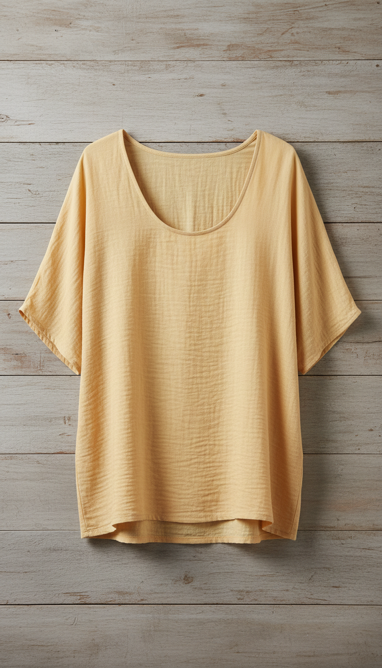 Blusa fresca de algodón Apolo Milano cornsilk