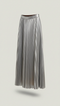 Falda midi plisada Apolo Milano gris