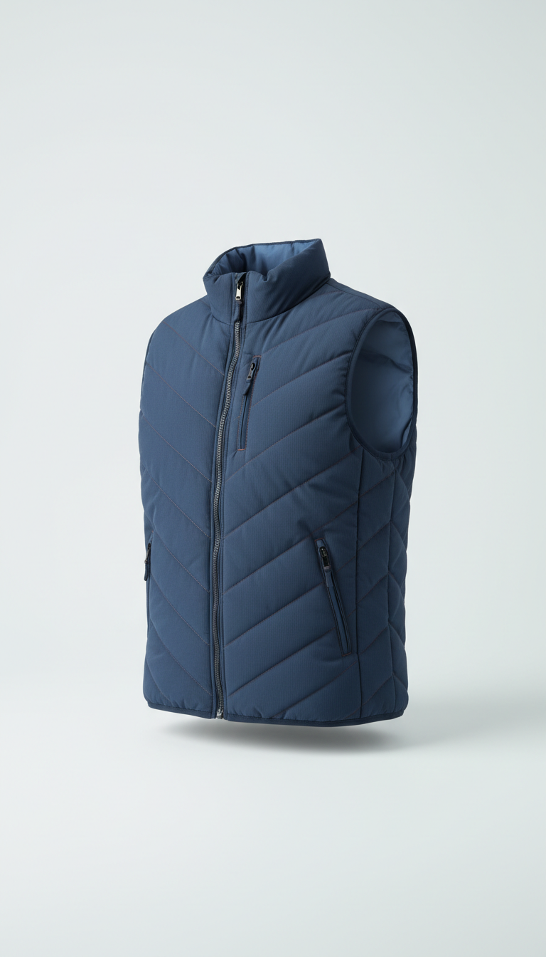 Chaleco acolchado Apolo Milano azul marino