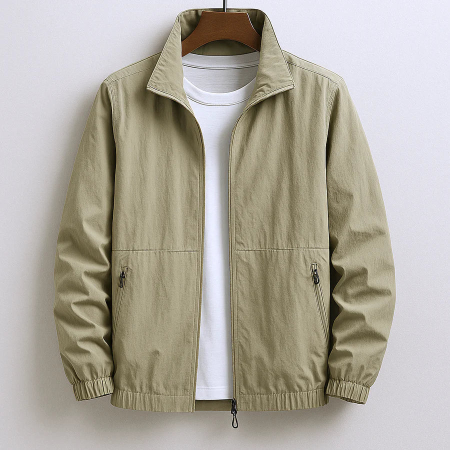 Chaqueta ligera caqui para hombre