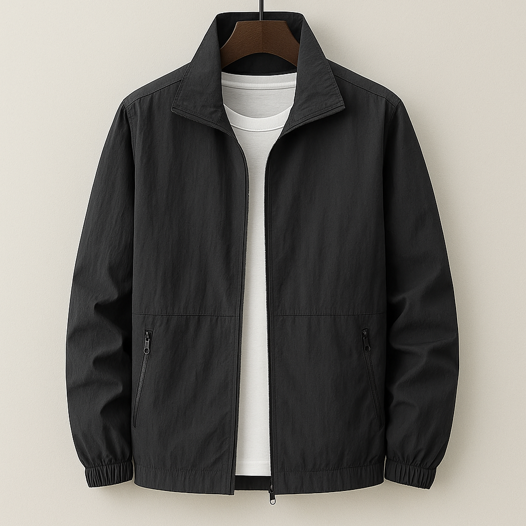 Chaqueta ligera negra para hombre