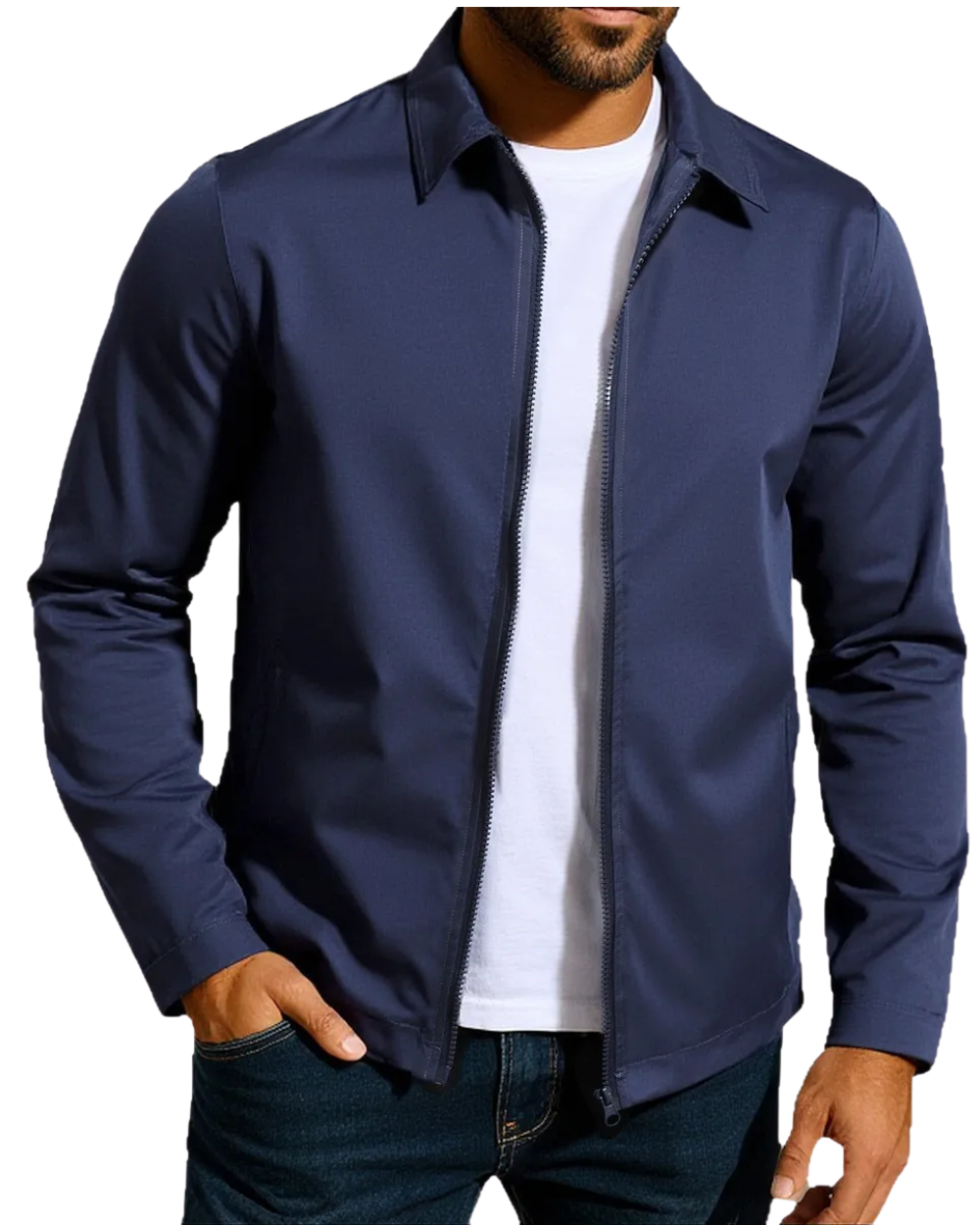 Chaqueta casual ligera Silvio — detalle