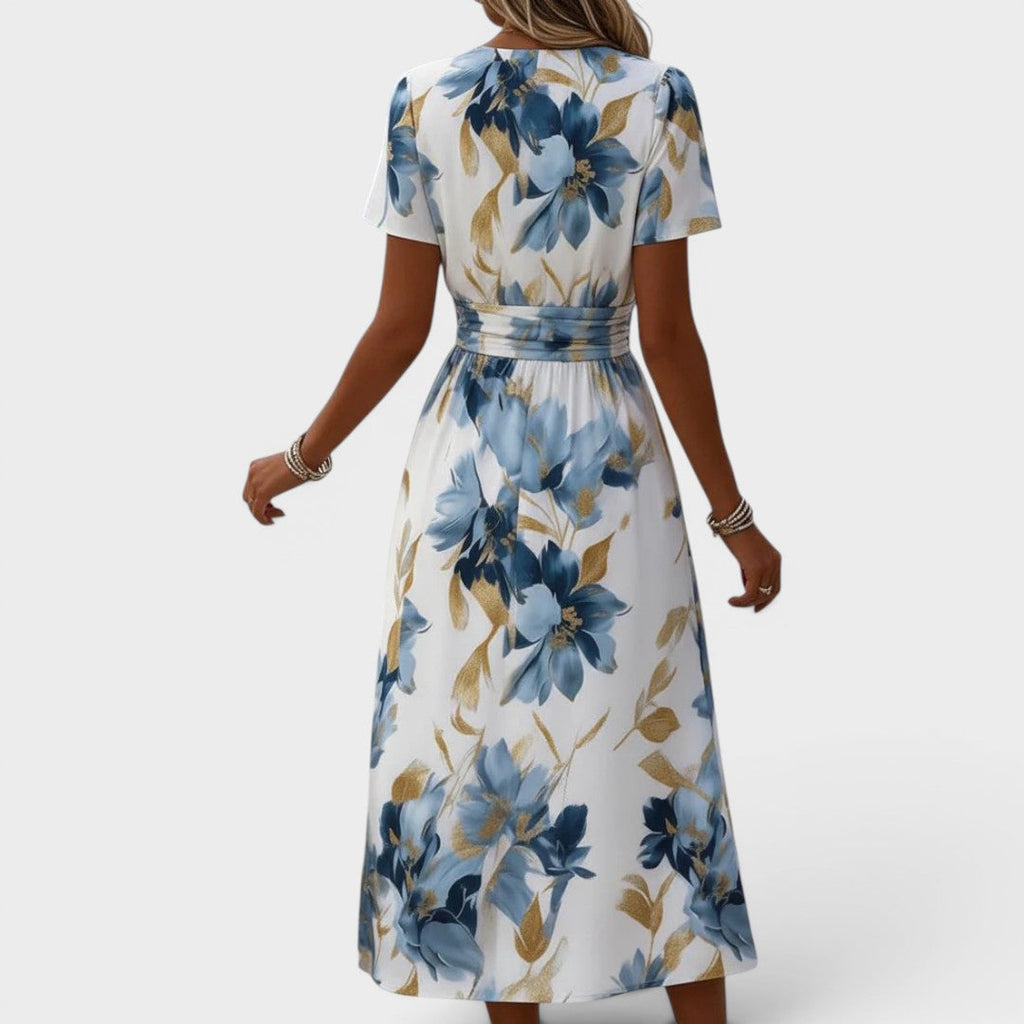 Vestido midi ELARA floral - vista frontal