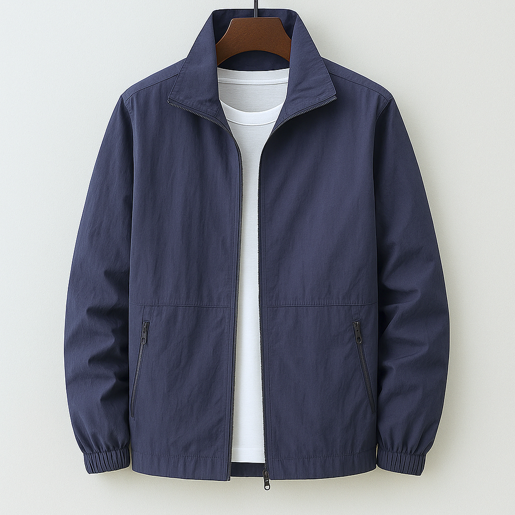 Chaqueta ligera azul marino para hombre