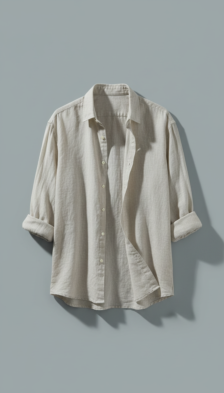 Camisa de lino Apolo Milano blanca
