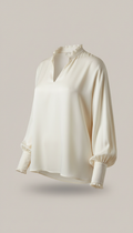 Blusa de seda Apolo Milano color marfil