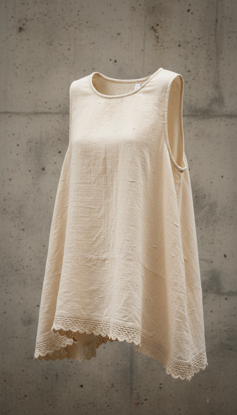 Blusa fresca de algodón Apolo Milano marfil